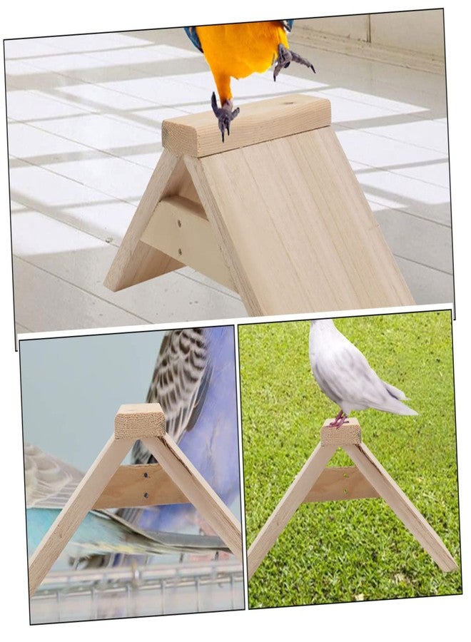 BUGUUYO Wooden Birds Perch 5pcs Pigeon Solid Wood Perch Accessories Chick Toy Sports Accessories Pigeon Fork Rod Roosts and ES Bird Biting Toy Pet - Image 3